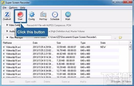 Zeallsoft Super Screen Recorder下载,屏幕录像机